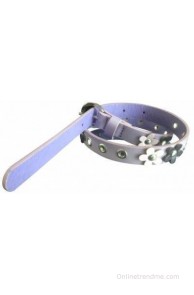 NeedyBee Girls Casual Purple Artificial Leather Belt(Purple)